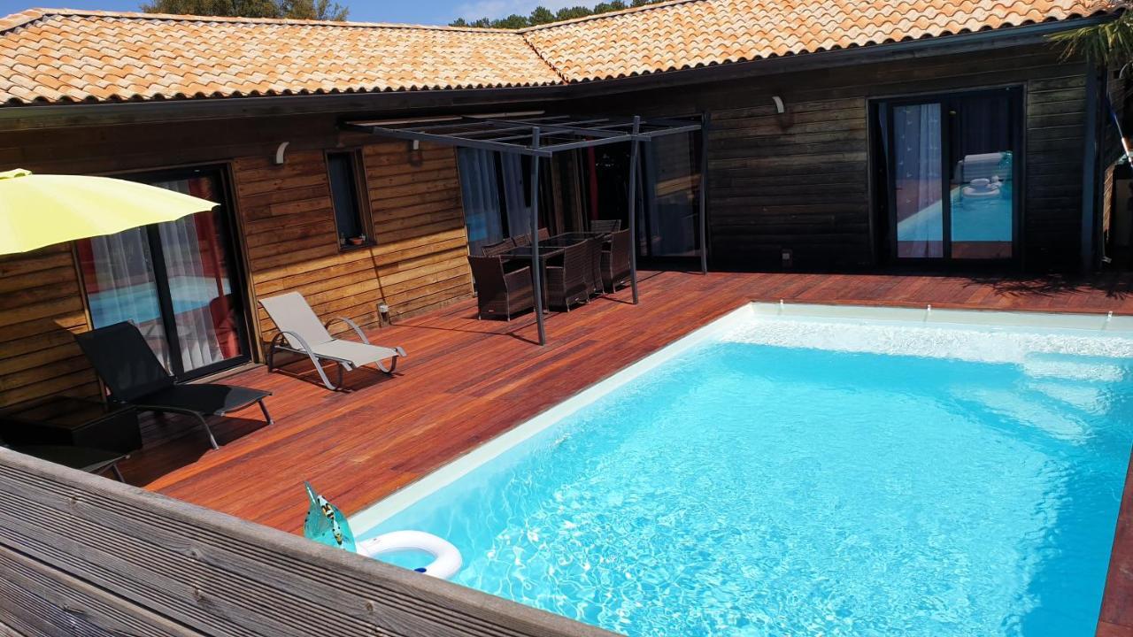 Villa Avec Piscine Chauffee Moliets-et-Maa Dış mekan fotoğraf